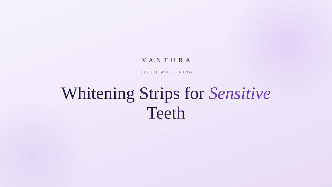 Coconut oil whitening strips for sensitive teeth - peroxide-free - Vantura