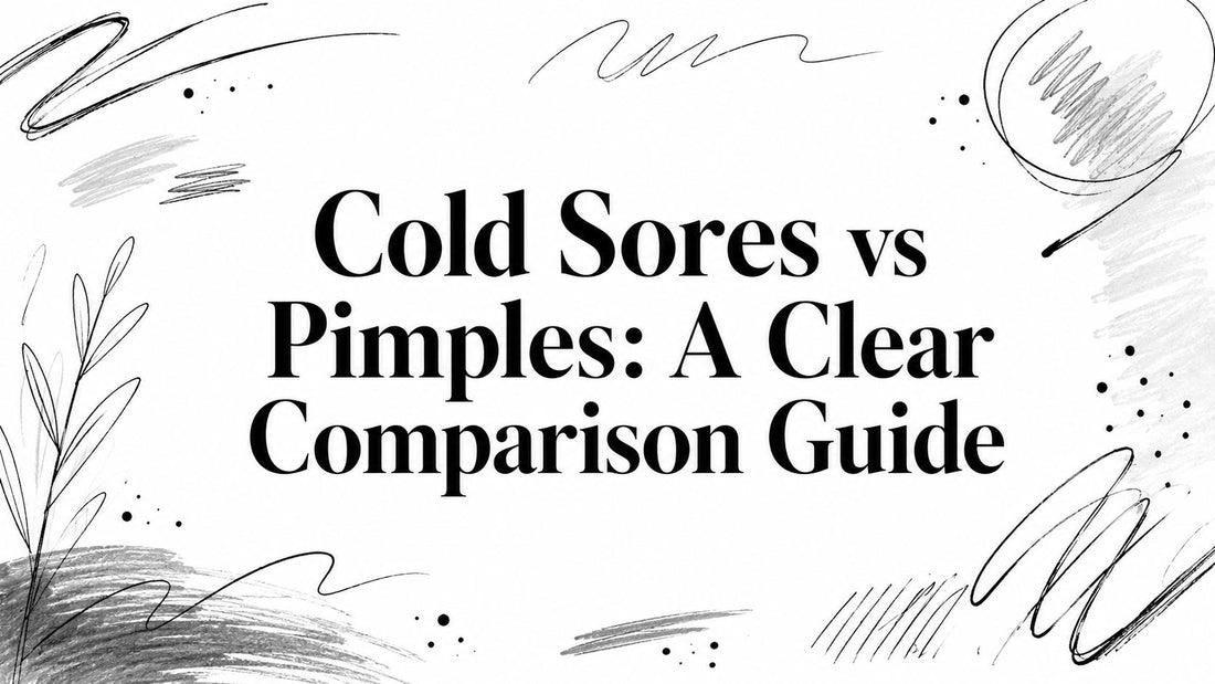 Cold Sores vs Pimples: A Clear Comparison Guide