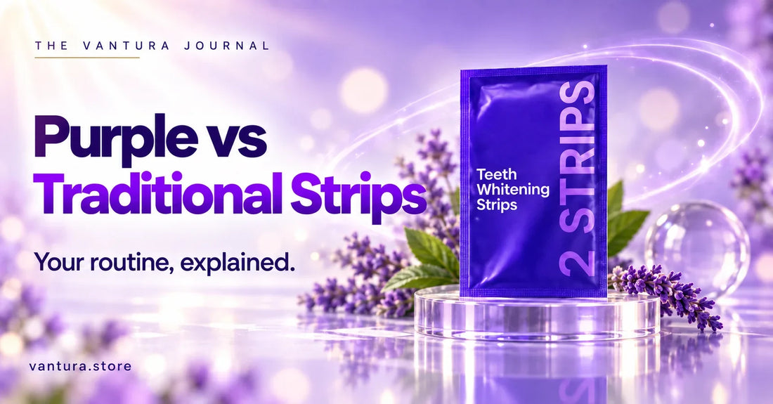 Purple vs Traditional Strips — Vantura Journal product guide.