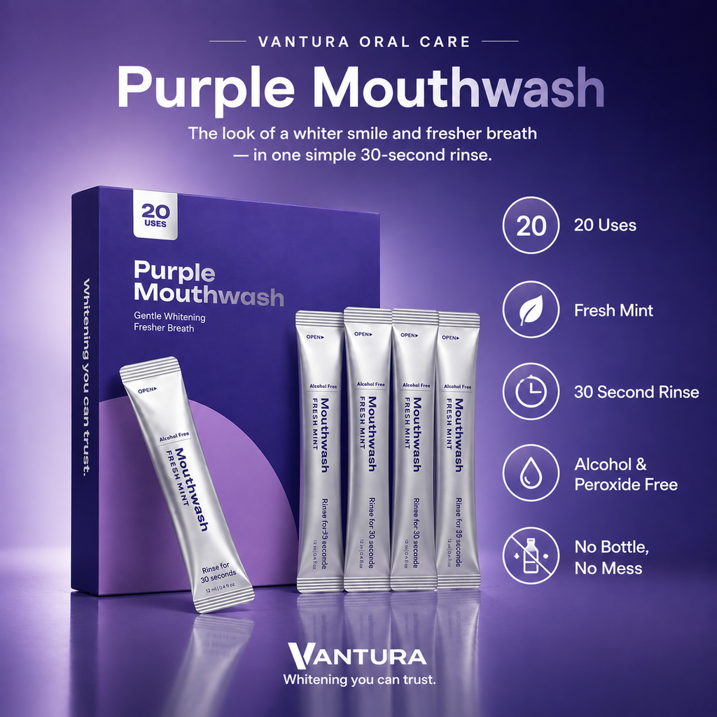 Purple Mouthwash – Brighter-Looking Smile