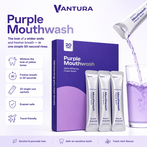 Purple Mouthwash – Brighter-Looking Smile