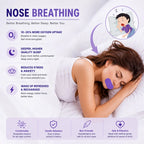 Encourages nasal breathing at night