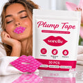 Woman resting with Sorelle Plump Tape and product packaging